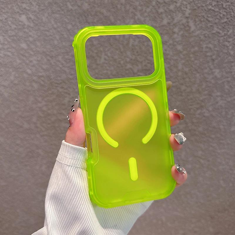 Apple Iphone 15 Pro Max - Trendy 3IN1 Frosted Matte PC+TPU Anti-Drop