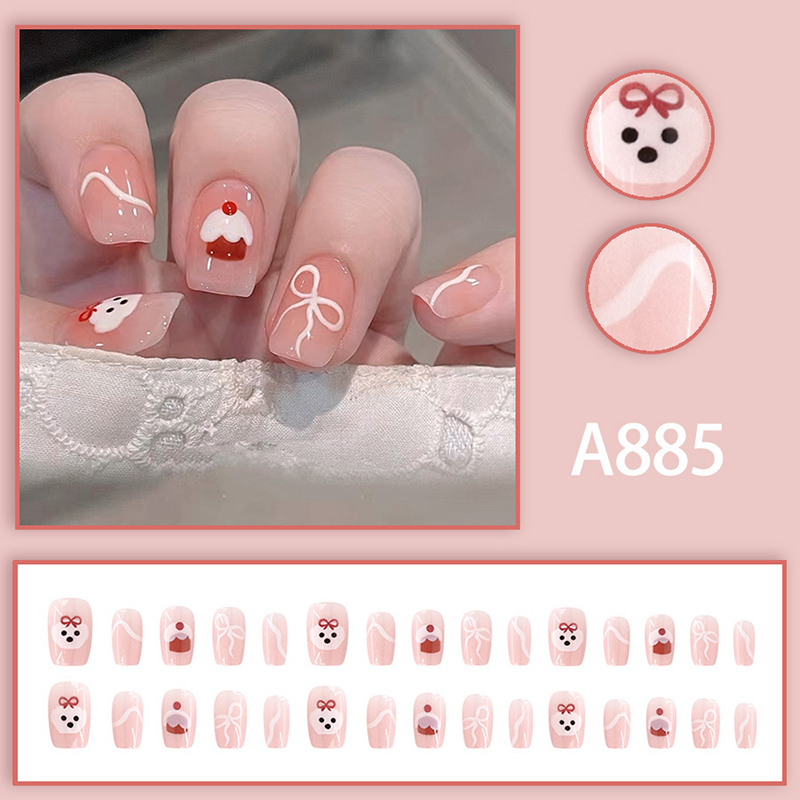30Pcs Lovely Dog Bow Cake Shor - Full Cover Adhesive 评论和价格