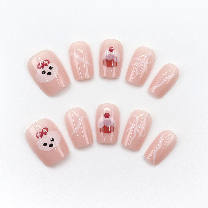 30Pcs Lovely Dog Bow Cake Shor - Full Cover Adhesive 评论和价格