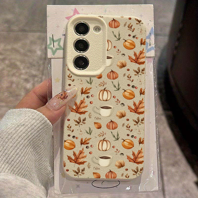 Autumn Pumpkin Coffee Illustra - Samsung Galaxy A55 评论和价格