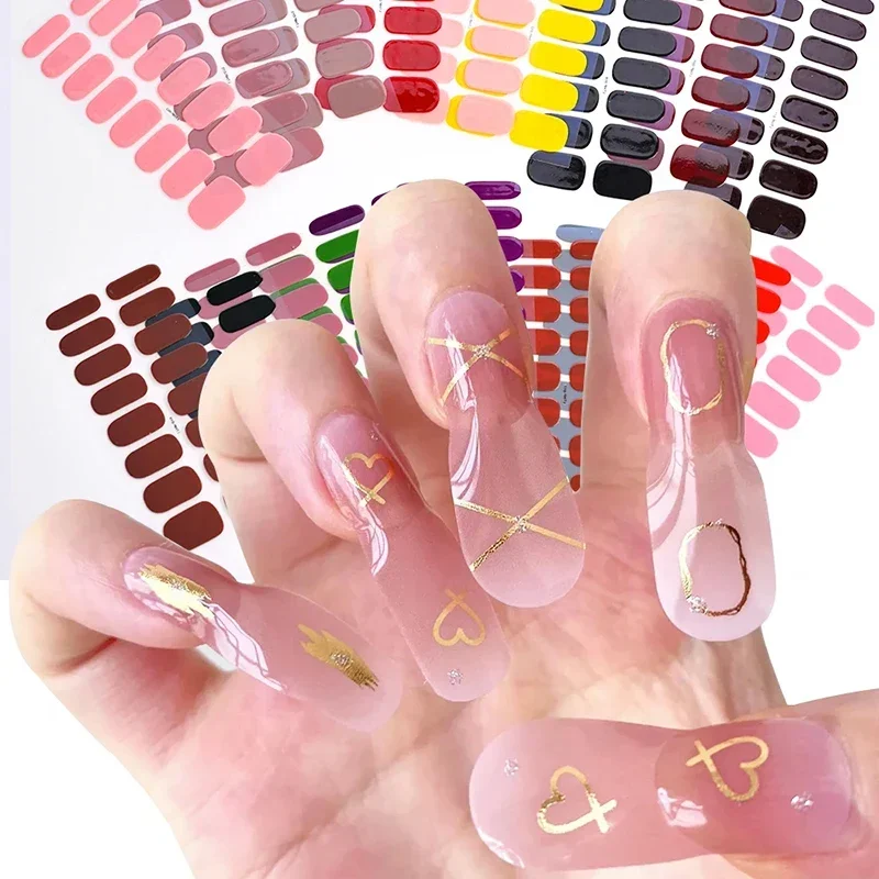 16Tips Semi-Cured Nail Art Sti - Full Cover Adhesive 评论和价格