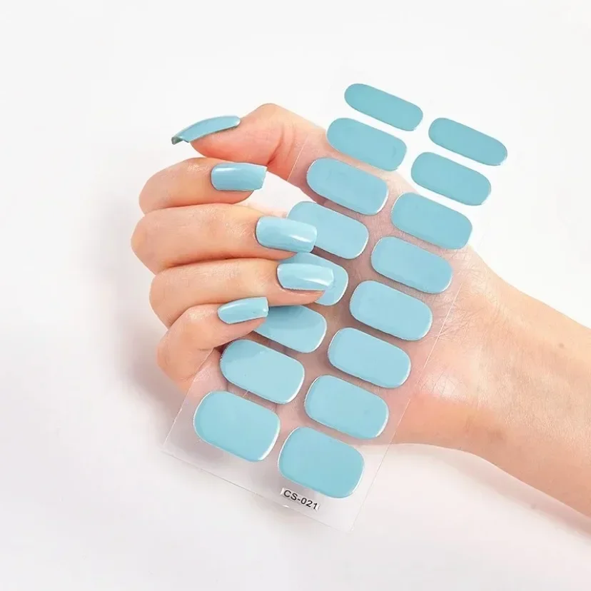 16Tips Semi-Cured Nail Art Sti - Full Cover Adhesive 评论和价格