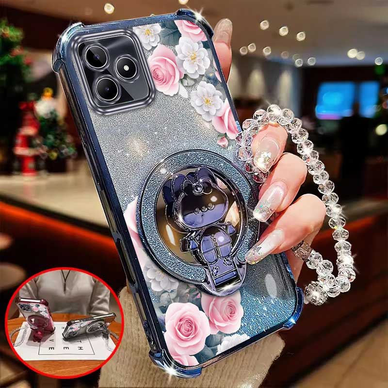 3pcs(Romantic Rose phone Case+ - Realme Note 50 评论和价格