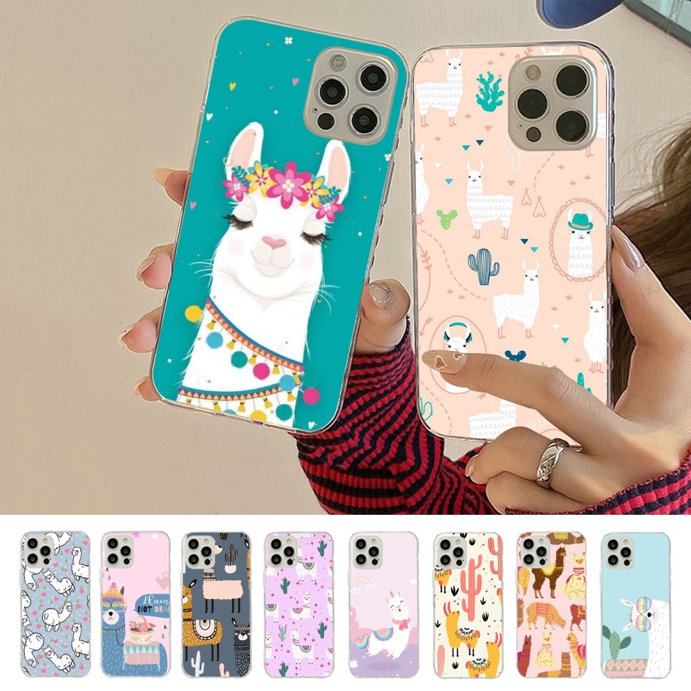Cartoon Lama Phone Case For iP - Apple Iphone 15 Pro Max 评论和价格