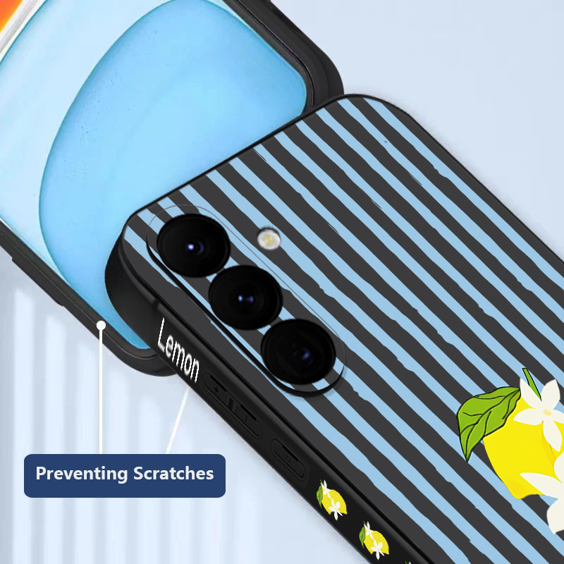Stripe Lemon Print TPU Phone C - Samsung Galaxy A55 评论和价格
