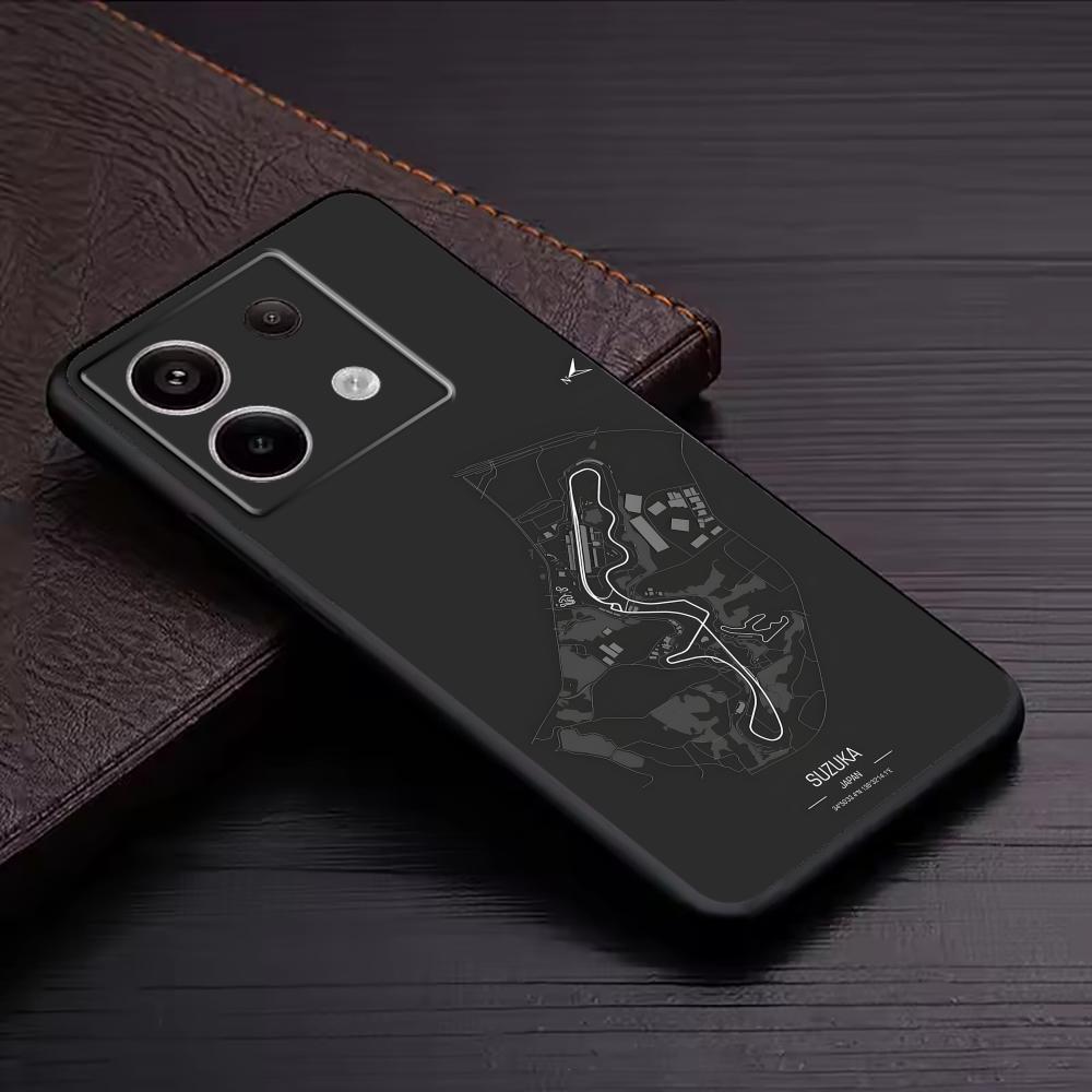 F1 Race Track Print  Phone Cas - Xiaomi Redmi Note 14 评论和价格