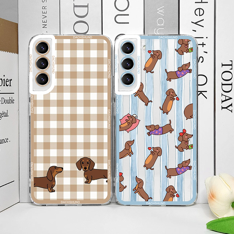 Cute Sausage Dog Phone Case fo - Samsung Galaxy S25 评论和价格