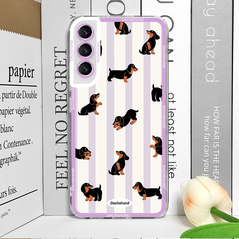 Cute Sausage Dog Phone Case fo - Samsung Galaxy S25 评论和价格
