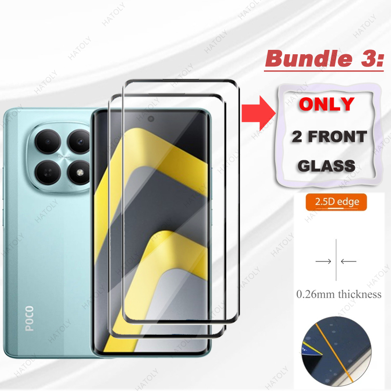 For Xiaomi Poco M8 Glass 3D Ed - Curved Edge Screen 评论和价格